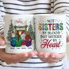 Best Friends Not Sisters By Blood But Sisters By Heart - Christmas Gift For BFF - Personalized Custom Mug Best Friends Not Sisters By Blood But Sisters By Heart - Christmas Gift For BFF - Personalized Custom Mug