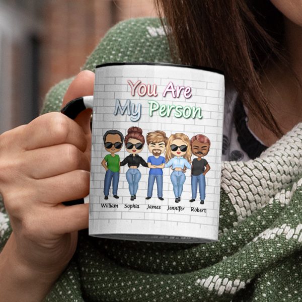 Best Friends Not Sisters By Blood But Sisters By Heart - Gift For BFF And Sibling - Personalized Custom Accent Mug Best Friends Not Sisters By Blood But Sisters By Heart - Gift For BFF And Sibling - Personalized Custom Accent Mug