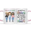 Best Friends Not Sisters By Blood But Sisters By Heart - Gift For BFF And Sibling - Personalized Custom Accent Mug Best Friends Not Sisters By Blood But Sisters By Heart - Gift For BFF And Sibling - Personalized Custom Accent Mug
