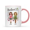 Best Friends Sisters Christmas Tree Personalized Mug Best Friends Sisters Christmas Tree Personalized Mug