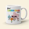 Best Grandma Ever, Gift For Grandma, Personalized Mug, Granny And Kids Mug 04DNHN170423