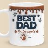 Best Grandpa In The World - Family Personalized Custom 3D Inflated Effect Printed Mug - Father's Day, Gift For Dad, Grandpa