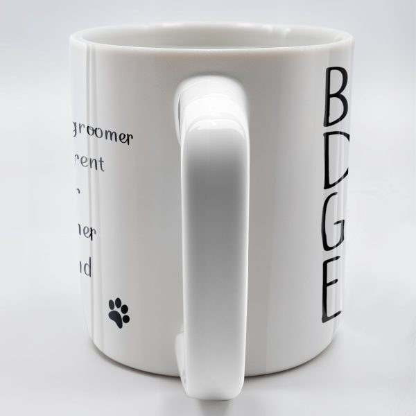 Best Groomer Ever, Paws And Bone Design - Personalized Custom Coffee Mug - DOG068_MG