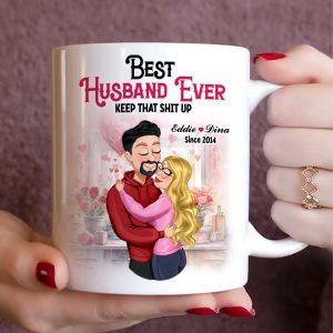 Best Husband Ever, Personalized Coffee Mug, Romantic Gift For Husband