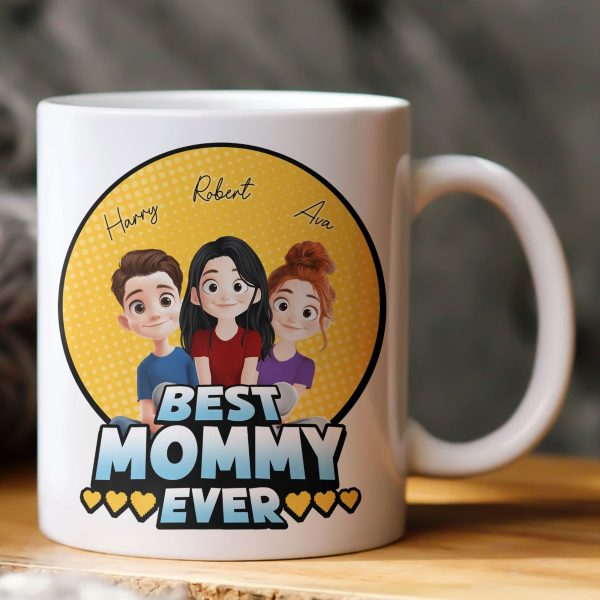Best Mom Ever - Cartoon Version - Personalized Mug Best Mom Ever - Cartoon Version - Personalized Mug
