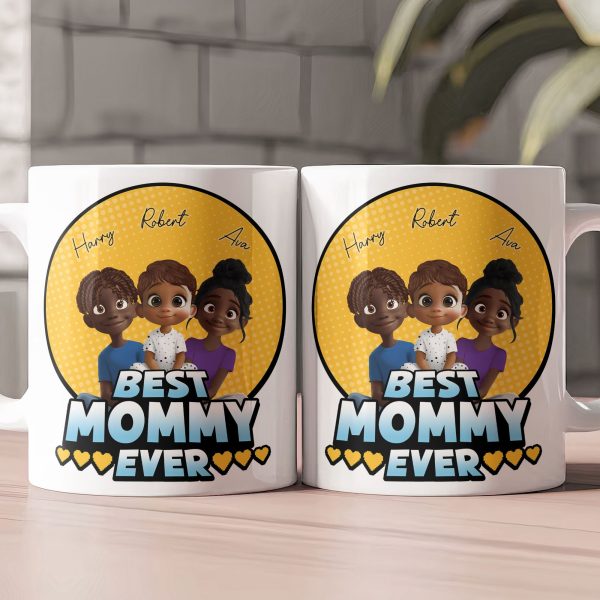 Best Mom Ever - Cartoon Version - Personalized Mug Best Mom Ever - Cartoon Version - Personalized Mug