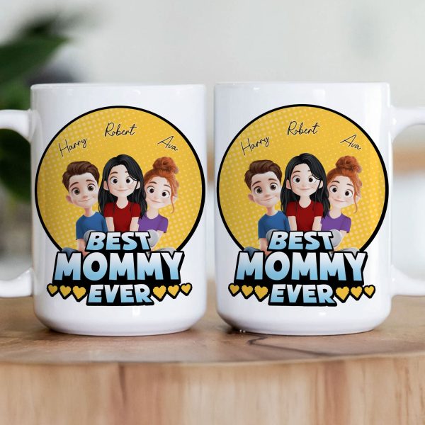 Best Mom Ever - Cartoon Version - Personalized Mug Best Mom Ever - Cartoon Version - Personalized Mug