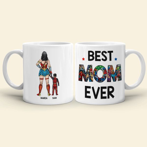 Best Mom Ever - Personalized Mug - Mother's Day Gift For Super Mom Best Mom Ever - Personalized Mug - Mother's Day Gift For Super Mom