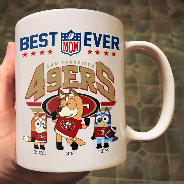 Best Mom Ever Blue Dog - Personalized Mug - Gifts For American Football Lover | TM16.Ver3 HN02 Best Mom Ever Blue Dog - Personalized Mug - Gifts For American Football Lover | TM16.Ver3 HN02