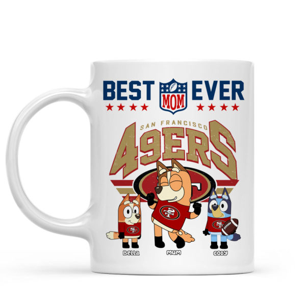 Best Mom Ever Blue Dog - Personalized Mug - Gifts For American Football Lover | TM16.Ver3 HN02 Best Mom Ever Blue Dog - Personalized Mug - Gifts For American Football Lover | TM16.Ver3 HN02