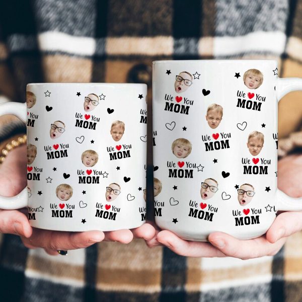 Best Mom Ever Custom Kids' Faces - Personalized Photo Mug Best Mom Ever Custom Kids' Faces - Personalized Photo Mug