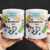 Best Nurse Ever With Stethoscope And Medical Tools - Personalized Custom Coffee Mug - NUR057_MG