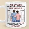 Best Son Best Dad - Family Personalized Custom 3D Inflated Effect Printed Mug - Father's Day, Gift For Son