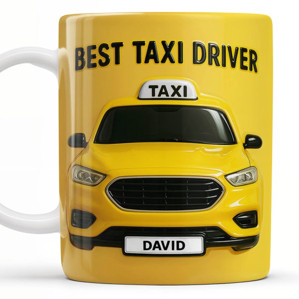 Best Taxi Driver With Yellow Taxi Design - Personalized Custom Coffee Mug - FAM367_MG Best Taxi Driver With Yellow Taxi Design - Personalized Custom Coffee Mug - FAM367_MG