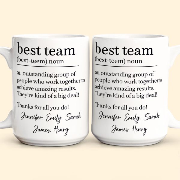 Best Team - Coworker Appreciation Thank You Gifts For Employee - Personalized Mug Best Team - Coworker Appreciation Thank You Gifts For Employee - Personalized Mug