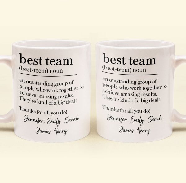 Best Team - Coworker Appreciation Thank You Gifts For Employee - Personalized Mug Best Team - Coworker Appreciation Thank You Gifts For Employee - Personalized Mug