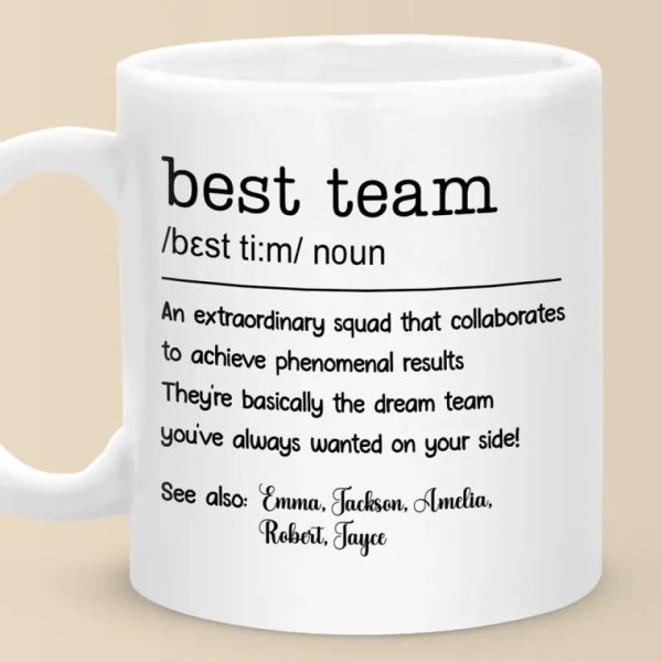 Best Team - Coworker Personalized Custom Mug - New Arrival, Christmas Gift For Coworkers, Work Friends, Colleagues - AMZ Best Team - Coworker Personalized Custom Mug - New Arrival, Christmas Gift For Coworkers, Work Friends, Colleagues - AMZ