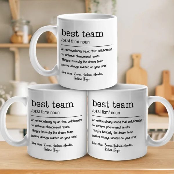 Best Team - Coworker Personalized Custom Mug - New Arrival, Christmas Gift For Coworkers, Work Friends, Colleagues - AMZ Best Team - Coworker Personalized Custom Mug - New Arrival, Christmas Gift For Coworkers, Work Friends, Colleagues - AMZ