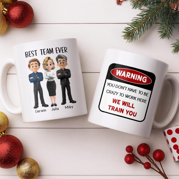 Best Team Ever Cartoon People Design - Personalized Custom Coffee Mug - COL127_MG Best Team Ever Cartoon People Design - Personalized Custom Coffee Mug - COL127_MG