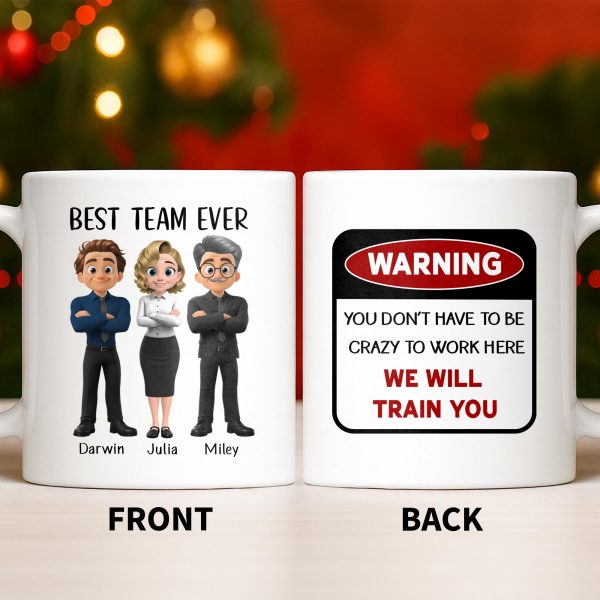 Best Team Ever Cartoon People Design - Personalized Custom Coffee Mug - COL127_MG Best Team Ever Cartoon People Design - Personalized Custom Coffee Mug - COL127_MG