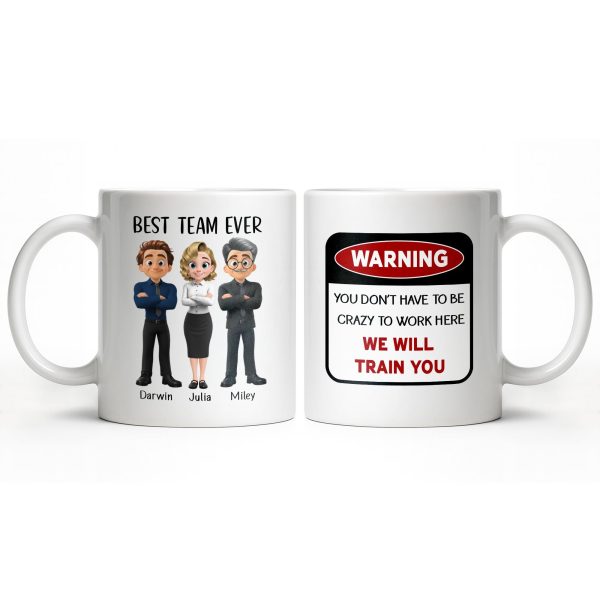 Best Team Ever Cartoon People Design - Personalized Custom Coffee Mug - COL127_MG Best Team Ever Cartoon People Design - Personalized Custom Coffee Mug - COL127_MG
