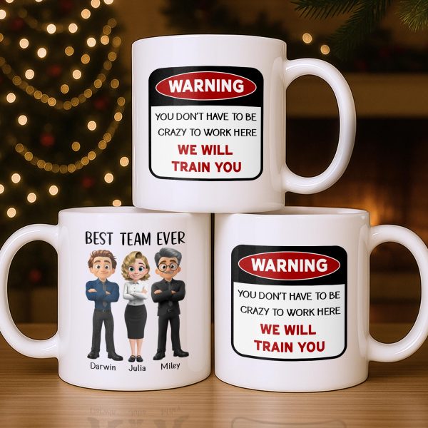 Best Team Ever Cartoon People Design - Personalized Custom Coffee Mug - COL127_MG Best Team Ever Cartoon People Design - Personalized Custom Coffee Mug - COL127_MG