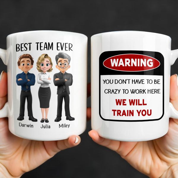 Best Team Ever Cartoon People Design - Personalized Custom Coffee Mug - COL127_MG Best Team Ever Cartoon People Design - Personalized Custom Coffee Mug - COL127_MG