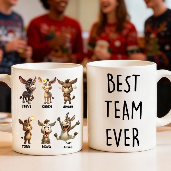Best Team Ever Coworkers - Personalized Mug - Funny Christmas Gift for Work Besties, Employees Best Team Ever Coworkers - Personalized Mug - Funny Christmas Gift for Work Besties, Employees