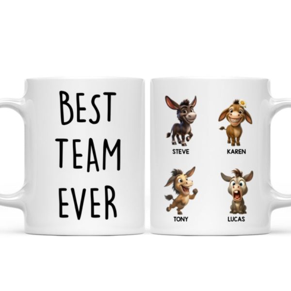 Best Team Ever Coworkers - Personalized Mug - Funny Christmas Gift for Work Besties, Employees Best Team Ever Coworkers - Personalized Mug - Funny Christmas Gift for Work Besties, Employees