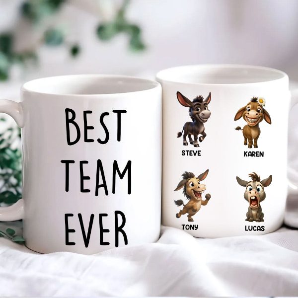 Best Team Ever Coworkers - Personalized Mug - Funny Christmas Gift for Work Besties, Employees Best Team Ever Coworkers - Personalized Mug - Funny Christmas Gift for Work Besties, Employees
