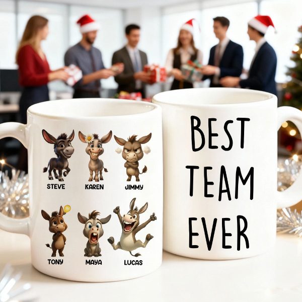 Best Team Ever Coworkers - Personalized Mug - Funny Christmas Gift for Work Besties, Employees Best Team Ever Coworkers - Personalized Mug - Funny Christmas Gift for Work Besties, Employees