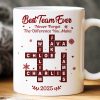 Best Team Ever Crossword - Personalized Mug - Christmas Gift for Co-worker Best Team Ever Crossword - Personalized Mug - Christmas Gift for Co-worker