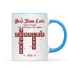 Best Team Ever Crossword Puzzle Art - Personalized Mug - Gift For Coworkers, Colleagues Best Team Ever Crossword Puzzle Art - Personalized Mug - Gift For Coworkers, Colleagues