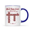 Best Team Ever Crossword Puzzle Art - Personalized Mug - Gift For Coworkers, Colleagues Best Team Ever Crossword Puzzle Art - Personalized Mug - Gift For Coworkers, Colleagues
