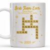 Best Team Ever For Office Members With Scrabble Design - Personalized Custom Coffee Mug - COL117_MG