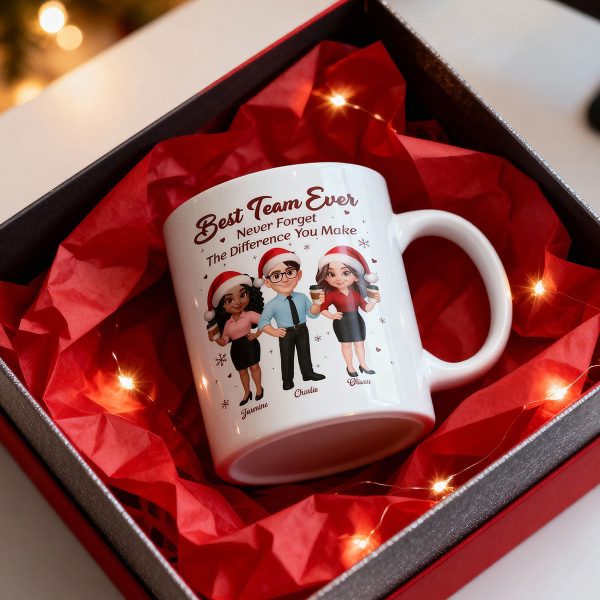 Best Team Ever Never Forget The Difference You Make - Personalized Mug - Christmas Gift For Colleagues, Coworkers, Boss Best Team Ever Never Forget The Difference You Make - Personalized Mug - Christmas Gift For Colleagues, Coworkers, Boss