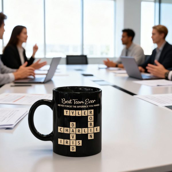 Best Team Ever Never Forget The Difference You Make Crossword Names Puzzle Art - Personalized Mug - Christmas Gift, Appreciation Gift For Colleagues, Coworkers, Boss Best Team Ever Never Forget The Difference You Make Crossword Names Puzzle Art - Personalized Mug - Christmas Gift, Appreciation Gift For Colleagues, Coworkers, Boss