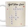 Best Team Ever Scrabble Tiles Heart Design - Personalized Custom Coffee Mug - COL099_MG Best Team Ever Scrabble Tiles Heart Design - Personalized Custom Coffee Mug - COL099_MG