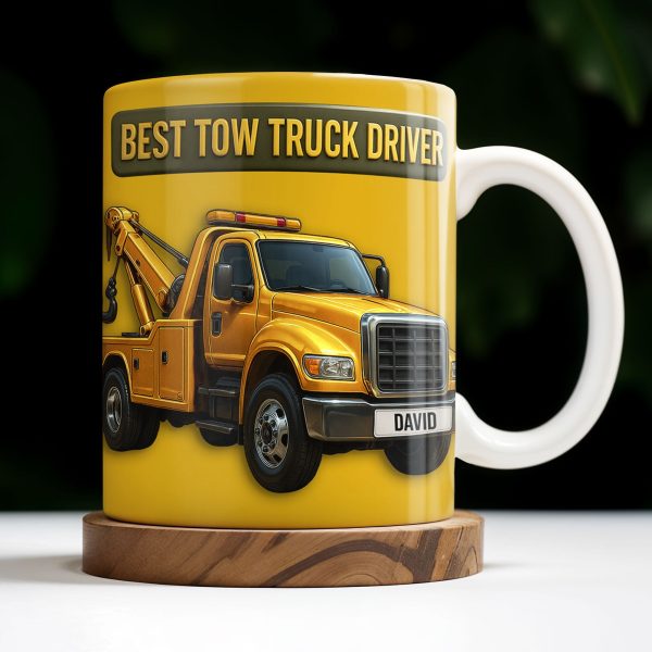 Best Tow Truck Driver - Personalized Custom Coffee Mug - TRUCK002_MG