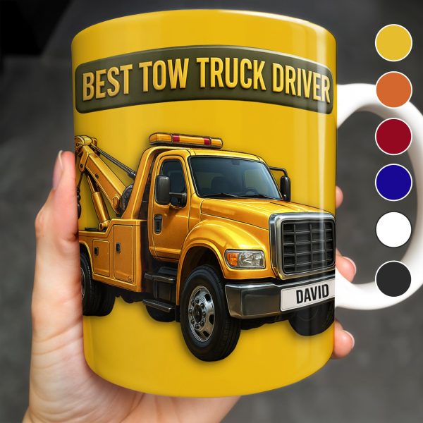 Best Tow Truck Driver - Personalized Custom Coffee Mug - TRUCK002_MG