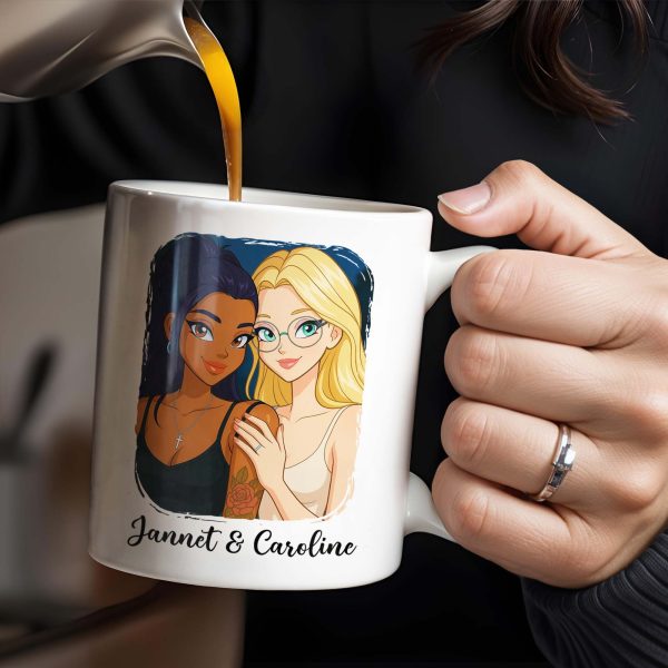 Bestie I'd Punch A B*tch For You Right In The Throat - Personalized Custom Coffee Mug - BST176_MG Bestie I'd Punch A B*tch For You Right In The Throat - Personalized Custom Coffee Mug - BST176_MG