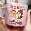 Bestie You Are Stuck With Me Forever - Personalized Marble Mug Bestie You Are Stuck With Me Forever - Personalized Marble Mug