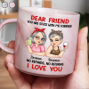 Bestie You Are Stuck With Me Forever - Personalized Marble Mug Bestie You Are Stuck With Me Forever - Personalized Marble Mug