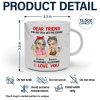 Bestie You Are Stuck With Me Forever - Personalized Marble Mug Bestie You Are Stuck With Me Forever - Personalized Marble Mug