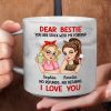 Bestie You Are Stuck With Me Forever - Personalized Marble Mug Bestie You Are Stuck With Me Forever - Personalized Marble Mug
