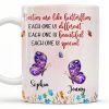 Besties Are Like Butterflies, Beautiful And Special - Personalized Custom Coffee Mug - BST483_MG Besties Are Like Butterflies, Beautiful And Special - Personalized Custom Coffee Mug - BST483_MG