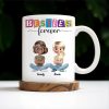Besties Forever, Cartoon Characters - Personalized Custom Coffee Mug - BST164_MG Besties Forever, Cartoon Characters - Personalized Custom Coffee Mug - BST164_MG