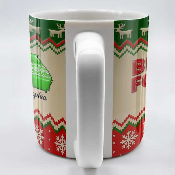 Besties Forever Christmas Sweater Design - Personalized Custom Coffee Mug - BST421_MG Besties Forever Christmas Sweater Design - Personalized Custom Coffee Mug - BST421_MG