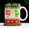 Besties Forever Christmas Sweater Design - Personalized Custom Coffee Mug - BST421_MG Besties Forever Christmas Sweater Design - Personalized Custom Coffee Mug - BST421_MG