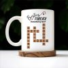 Besties Forever Connected By Heart Mug With Heart And Scrabble Tiles - Personalized Custom Coffee Mug - BST127_MG Besties Forever Connected By Heart Mug With Heart And Scrabble Tiles - Personalized Custom Coffee Mug - BST127_MG